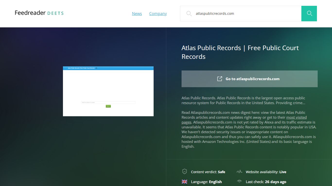 Atlas Public Records | Free Public Court Records - Feedreader